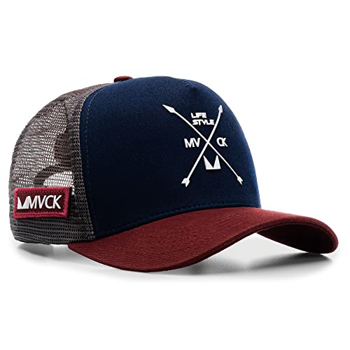 Boné Trucker Mvck Texas Marinho Aba Curva