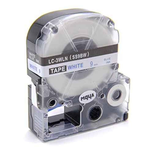 Ruban vhbw compatible KingJim SR3700P pour marquage de dossier 9mm