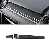 BETTERHUMZ Dashboard Panel Cover Trim Compatible with 10th Gen Honda Civic 2021 2020 2019 2018 2017 Suede Carbon Leather Decor Sticker Car Interior Molding Accessories (Suede Black)
