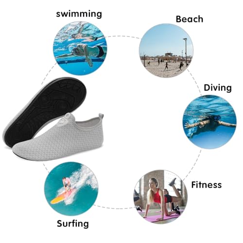 Image of Spesoul Womens Mens Water Shoes Quick Dry Beach Swim Shoes Barefoot Aqua Socks Outdoor Sand Socks for Pool River Diving
