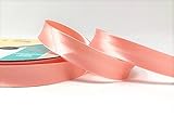 Rose saumon Byetsa satiné Fold 18 mm Biais sur un rouleau de 25 m