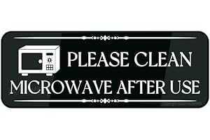 Fancy Clean: Acrylic Sign for Microwave Cleaning Reminders