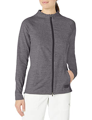 Puma Golf Women's 2020 Warm Up Jacket, Puma Black Heather, Large