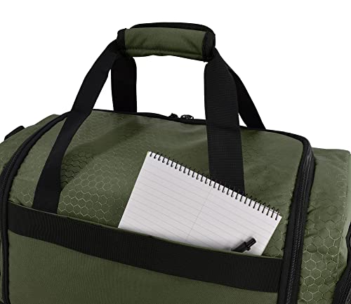 Ultimate Gym Bag 2.0: The Durable Crowdsource Designed Duffel Bag With 10 Optimal Compartments Including Water Resistant Pouch (Green, Medium (20")) #TOP5