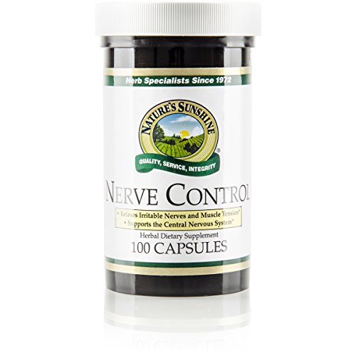 Nature's Sunshine Nerve Control, 100 Capsules | All Herbal Formula May Help with Occasional Restlessness, Anxiety, and Stress