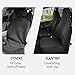 Elantrip Automotive Black Front Car Seat Covers Set Universal Fit Bucket Seat Protector Airbag Compatible for Cars SUVs Trucks Vans, Black 2 PCS