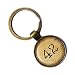Meaning of Life Forty-Two 42 Bronze Keychain Keyring