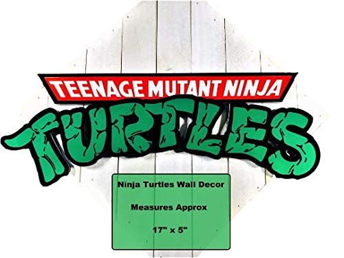 PhoenixAppeal Teenage Mutant Ninja Turtles Wall Decor -TMNT Logo Wall Plaque - Man cave Decor - Gaming Gift - Ninja Turtles Gift - Ninja Turtles Art