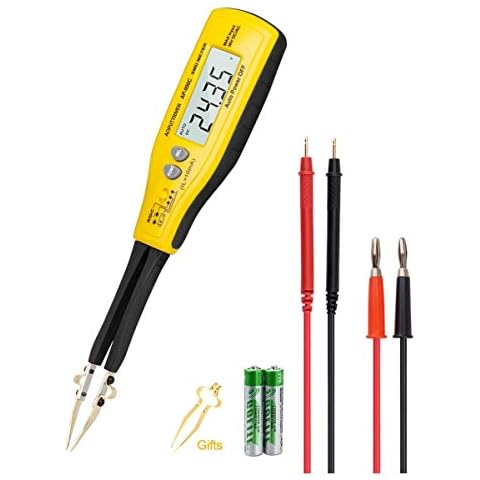 Pinzetta Multimetro Smart SMD Tester AP-990C Handheld Resistance Capacitance Auto Scan Multimeter with 6000 Count+Diode Test+Relative Value +Continuity Buzzer Cover