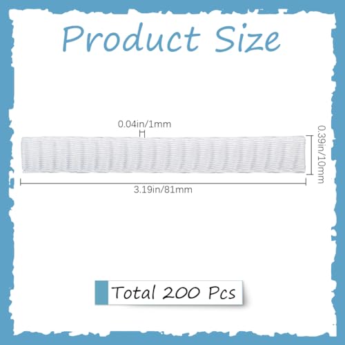 Image of GORGECRAFT 200Pcs Makeup Brush Pen Guard Protector Net Reusable Thread Spool Savers Expandable Mesh Cover Plastic Sewin Thread Netting Machine Embroidery Net for Sewing Eyeshadow Brush, White