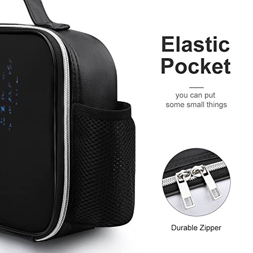 Bigfoot's An Alien Leather Lunch Tote Bag Reusable Meal Packwith Buckled Handle For Office Picnic Travel #TOP2