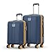Safari Set of 2 Thorium Neo 8 Wheels 55 and 66 Cm Small and Trolley Bags Hard Case Polycarbonate 360 Degree Wheeling System Luggage