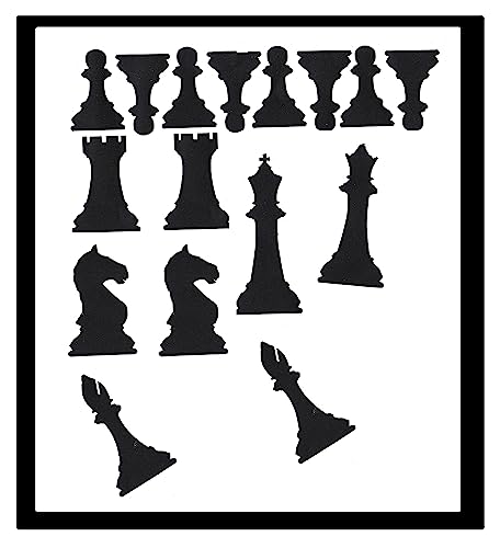 Chess Draughts game Collections (Chess Draughts Vinyl stickers black)