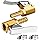 LUMITECO 1/4" Brass tire inflator Lock on air Chuck,Mini air Compressor Portable tire inflator tire Chuck Hose end with Barb