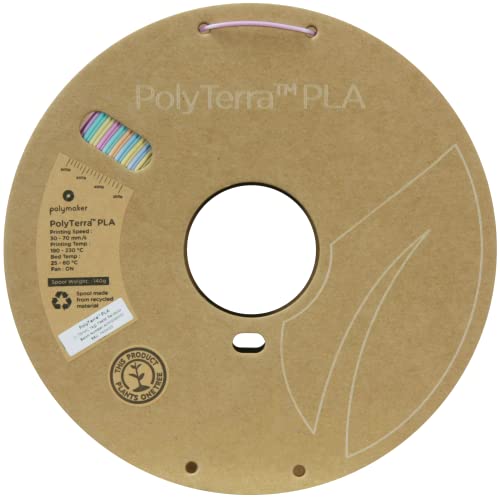 Image of POLYMAKER Matte PLA Filament, Matte Pastel Rainbow, 1.75mm, 1kg, 3D Printing Filament