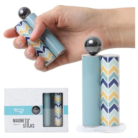 Yogi Magnetic Sticks - Premium Fidget Toys for Adults and Kids - Extremely Fun & Engaging, Uniquely Designed Magnetic Fidget Toy with Magnet Sticks and Ball, Ideal Desk Toy for Focus&Relaxation Cover