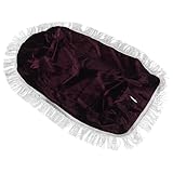 Abaodam ヴィンテージデザイン ピアノベンチカバー ソフトベルベット製 洗えるカバー 装飾付き ピアノ椅子用 スリッププ プロテクター 家 学校 コンサート会場など対応