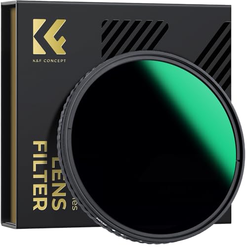 K&F CONCEPT Nano-X Filtro 72mm ND32-512 Variable (5-9 Pasos) de Vidrio óptico con Nano Revestimiento de 28 Capas para Objetivo 72mm