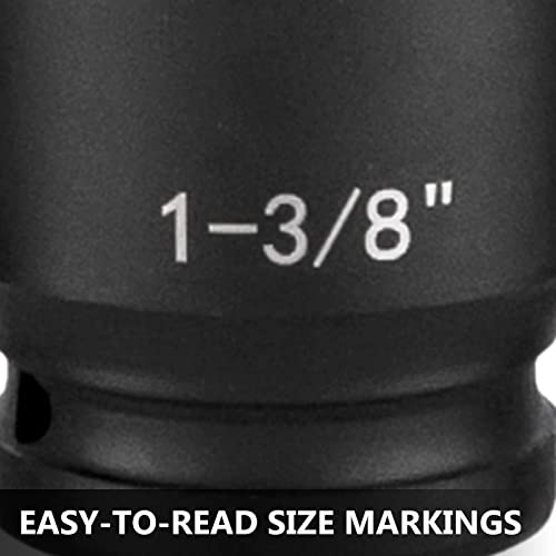Vevor Impact Socket Set 3/4 Inches 21 Piece Standard Impact Sockets, Socket Assortment 3/4 Inches Drive Socket Set Impact Standard Sae Sizes 3/4 Inches To 2 Inches Includes Adapters And Ratchet Handle #TOP3