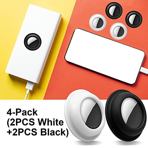 Aimtel Case Compatible With Apple Airtags Case Air Tag Holder Cover Airtag Sticker Stick On Adhesive Mount Silicone For Tv Remote Car Air Tags Case 4 Pack #TOP6