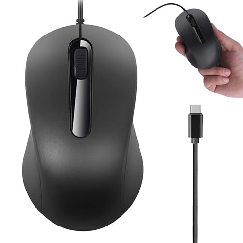 Souris filaire TYPE-C anti fatigue et silencieuse pour éliminer la latence