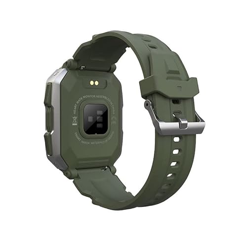 SkyBand Moda Silicona Clásico Correas Compatible para Reloj Inteligente KOSPET Tank M1 Pro/Bengux/PYRODUM/XINGHESF Reloj Inteligente C20 (Verde)