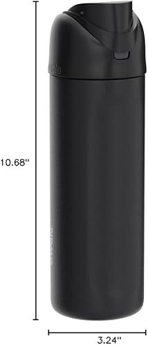 Miniatura 251 de Owala - Botella de agua FreeSip de acero inoxidable con aislamiento, sin bisfenol A, incluye sorbete, para deportes y viajes, 24 oz, Denim B0BZYCJK89