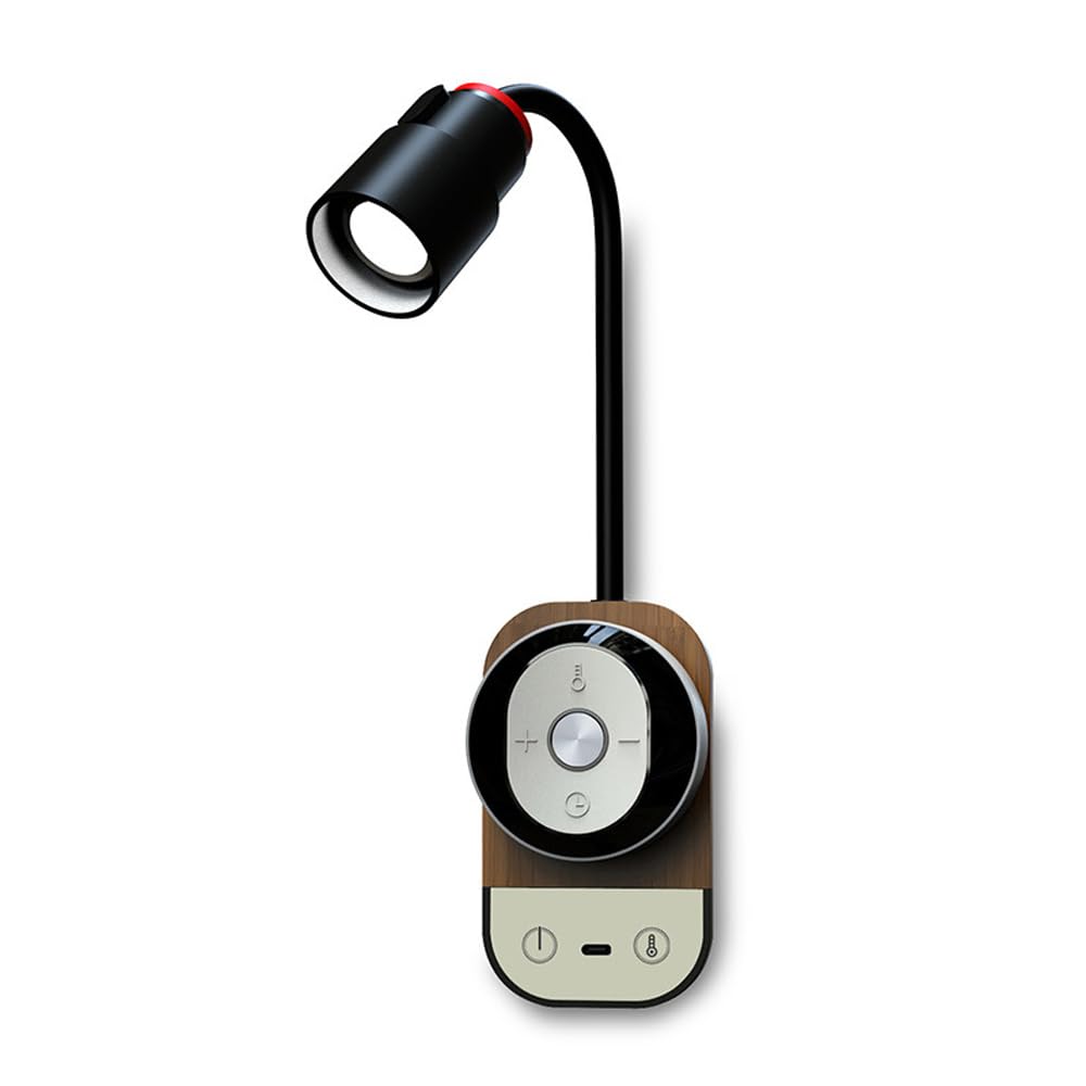 Lámpara de Lectura de lecho de led de Pared de Pared con Placa con Funcionamiento de baterías Luz de Pared USB de Carga USB Luces de Pared inalámbricas con 5 Modos de Color 5 Niveles de Brillo
