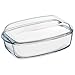Pyrex 466A000 / 6343 Teglia per pirofile con coperchio, Vetro, a220 - 300 ° C, Trasparente