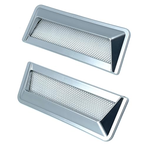 モデルノ ラ テール ダミーダクト 車 汎用 貼るだけ ドレスアップ フェンダー 67-361-DD シルバー