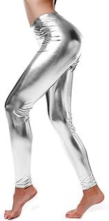 Girls Leather Leggings Disco Gymnastics & Sports
