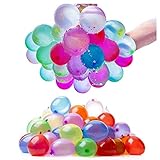 【Buena Elasticidad y Nudos】El relleno y los nudos para globos de agua ya no son complicados. Se llena en pocos segundos. Añade suficiente agua al globo. Si el agua está demasiado llena, el globo se romperá fácilmente.