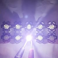 Vrabocry 10 Stück High Power LED Chip 3W Weiß (30000-35000K/600mA - 700mA/DC 3V - 3.4V/3 Watt) Superhelle Intensität SMD COB Light Emitter Components Diode 3 W Bulb Lamp Beads DIY Lighting – Ansicht 4