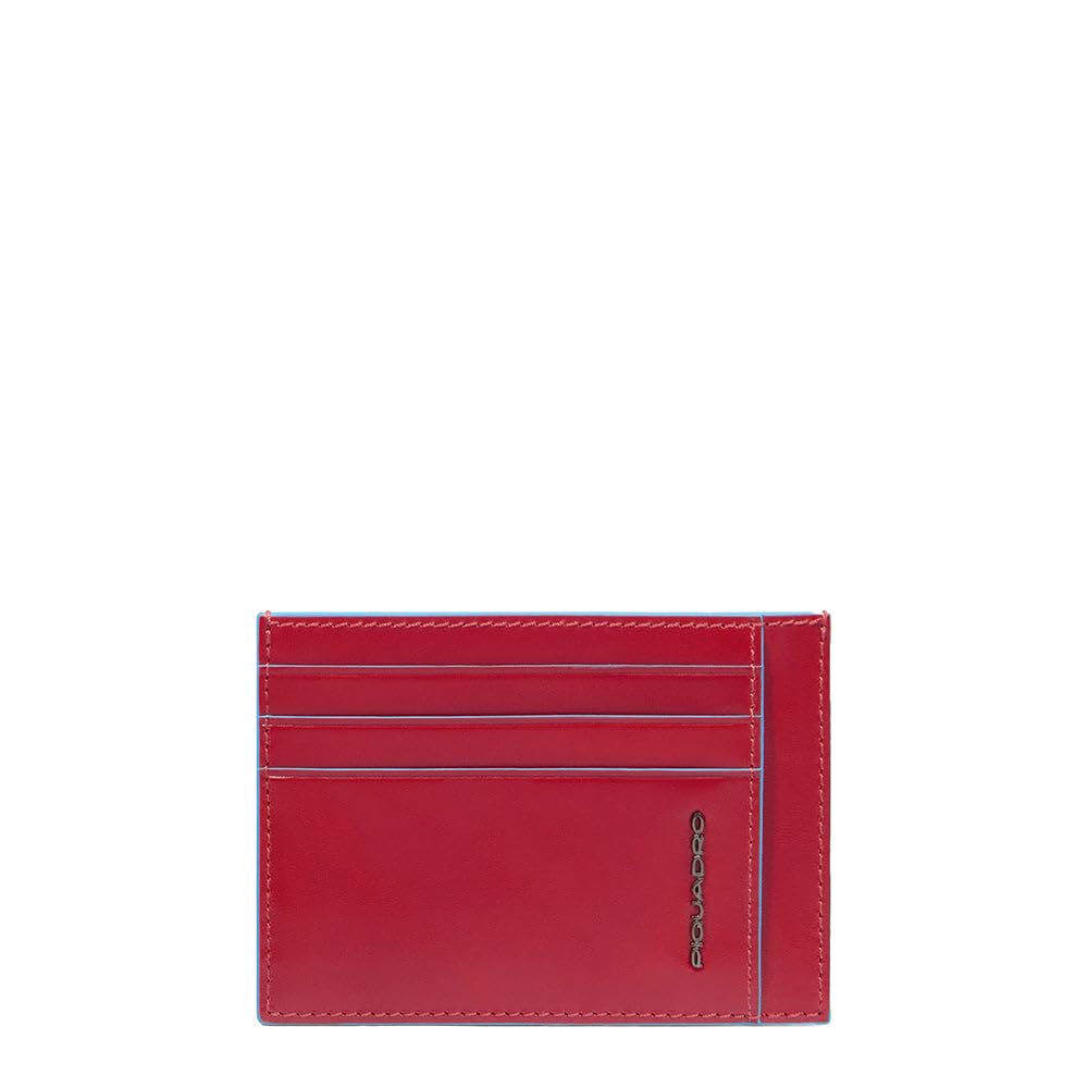 Piquadro Men's Credit Card Case, Red, 11cm