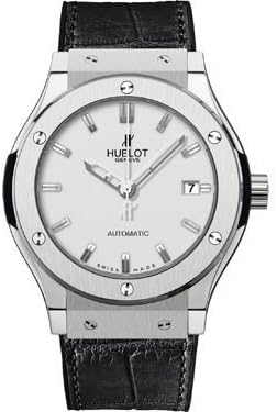 Hublot Classic Fusion Automatic White Dial Black Leather Mens Watch 511NX2610LR