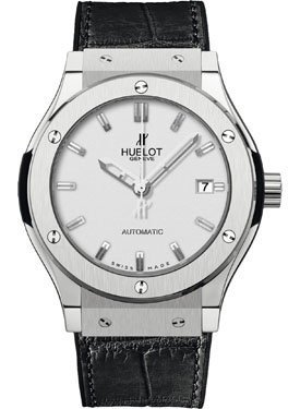 Hublot Classic Fusion Automatic White Dial Black Leather Mens Watch 511NX2610LR