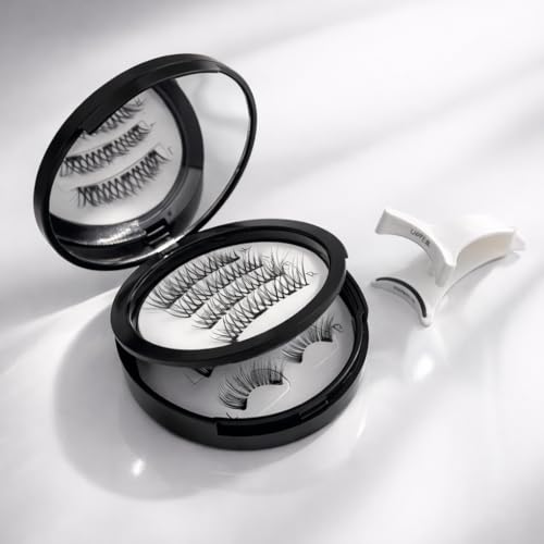 RAMSHAH Magnetic Eyelashes Effortless Natural to Voluminous Look Premium Reusable Lash Set Strong Hold Easy Apply No Glue or Eyeliner Needed