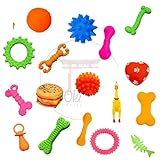 Top 10 Melhores Brinquedo Para Cão Pequeno para comprar em 2025 4 Kit de 5 Brinquedos para Morder Cães e Cachorros, Cores Sortidas