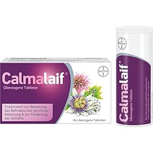 CalmaLaif Tabletten bei stressbedingter Unruhe, Anspannung und Schlafproblemen 180 Stück