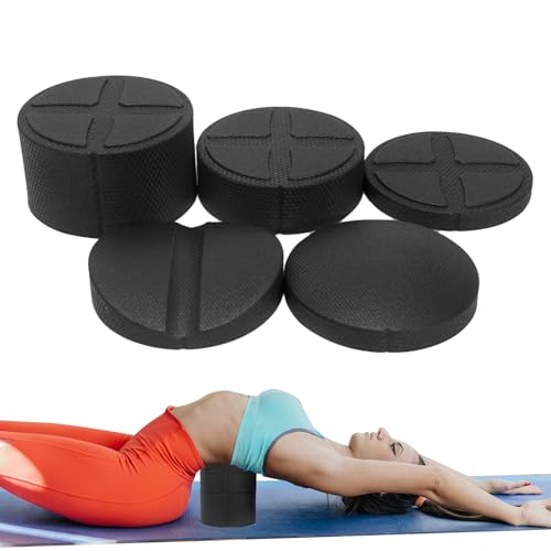 Rodillos de Espuma | Rodillo de Masaje Ergonómico - Equipo Fitness Portátil Antideslizante para Yoga, Pilates, Pecho, Caderas y Hombros