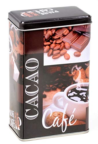 Boîte à café en métal étanche pour la conservation des grains et du café moulu