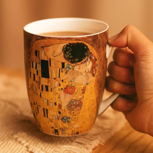 Jarro Latte McIntosh Klimt The Kiss 12.5 onzas miniatura 3