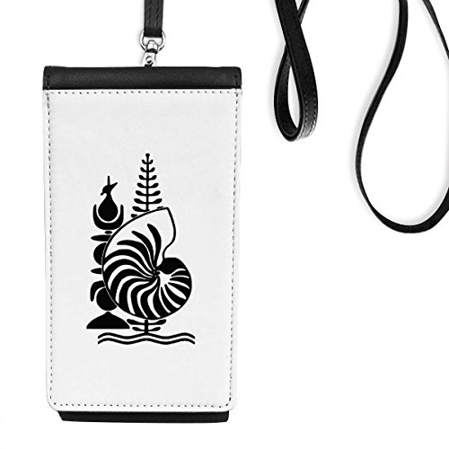 Smartphone Bourse en Cuir Nouvelle-Calédonie - Pochette Téléphone Noir