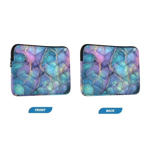 Funda para portátil de 13-14 pulgadas con patrón azul miniatura 2