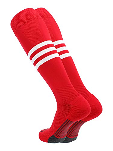 Image of Baseball & Softball Socks | USA Made Dugout Series Striped | Over the Calf | Sizing for Youth Boys, Girls, Men, & Women's