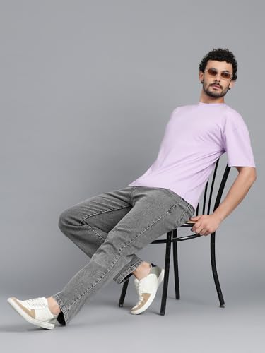 Image of KOTTY Men's Solid Straight Fit /Skinny Fit /Relaxed Fit Comfortable and Strechable Stylish Looking Jeans