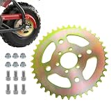 Superlong 40 Tooth Mini Bike Sprocket for 40/41/420 Chain, Rear Sprocket 37mm Bore with 6 Hole Fit for Coleman CT100U CC100X Baja Doodle Bug DB30 Monster Mega Moto MMB105 Mini Bike Parts