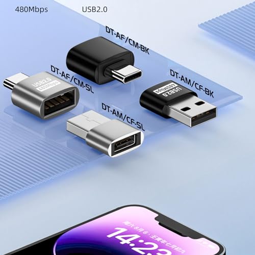 NOLOWY Convertidor adaptador USB C a USB para conectar dispositivos USB tradicionales a dispositivos de nueva generación, convertidor OTG - imagen 2