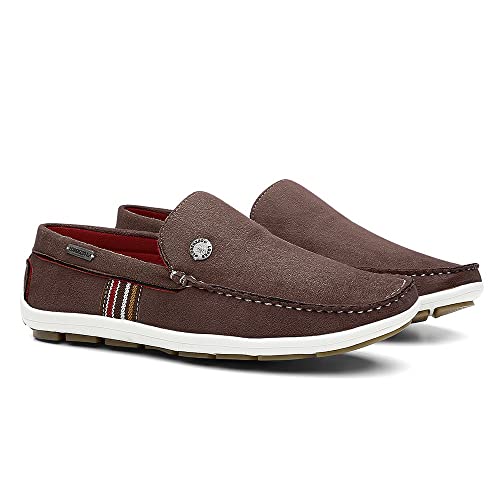 Mocassim Masculino Casual Camurça Conforto - Café/41