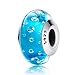 Produktbild EMEMcharm Muranoglas Charm Damen Bead Silber 925 Kristall GM15 (Blau)